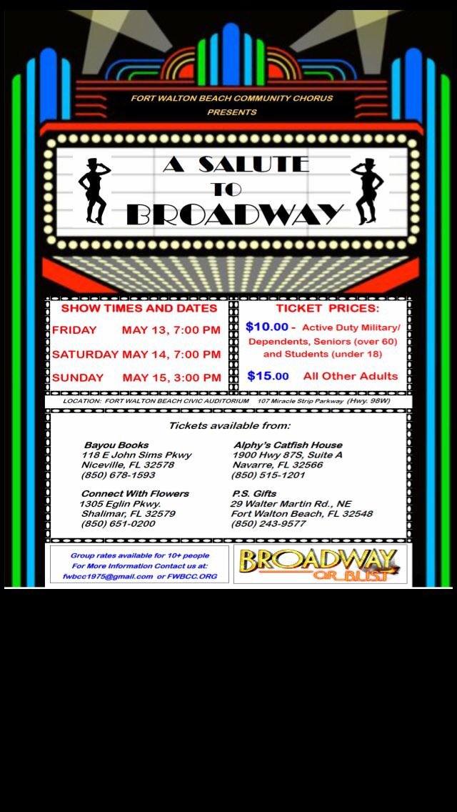 fwbcchorus's tweet photo. Tickets are on sale! But them at one of our ticket outlets,or at the door! https://t.co/aYFiSk8CYQ
