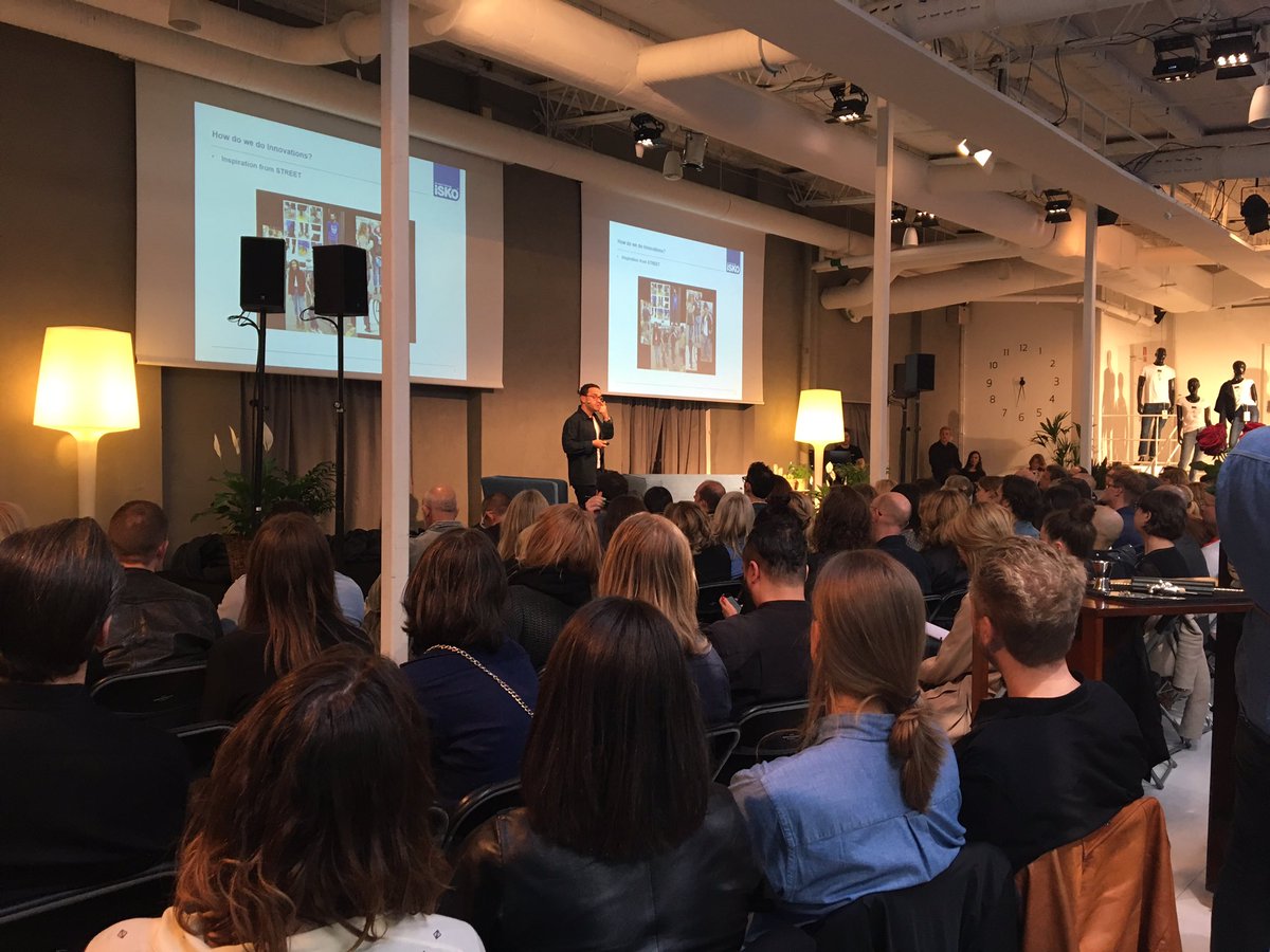 ISKODENIM's tweet photo. Recap of Tuncay from ISKO Scandinavian R&D talking about #Denim innovation and future developments. #FutureOfDenim https://t.co/ECJCqakgSJ