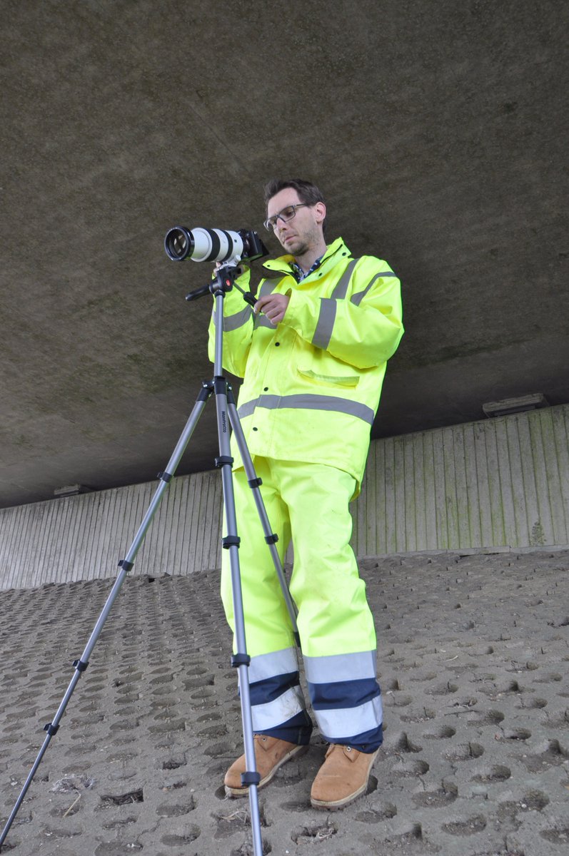 SteveVick80's tweet photo. @Cambridge_CIT 's @phuethwohl  collecting bridge condition data today near Huntingdon! https://t.co/vJI4gL2YFD