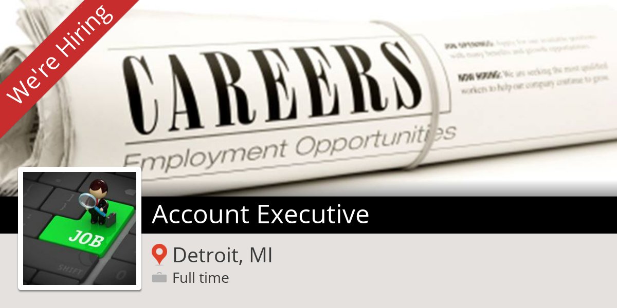 SamaraLeighS's tweet photo. Check out this #job: #Account #Executive at #SimplicitySearchFirm (#DetroitMI) https://t.co/Ta28w1aQ5C https://t.co/uS3LygsmoS