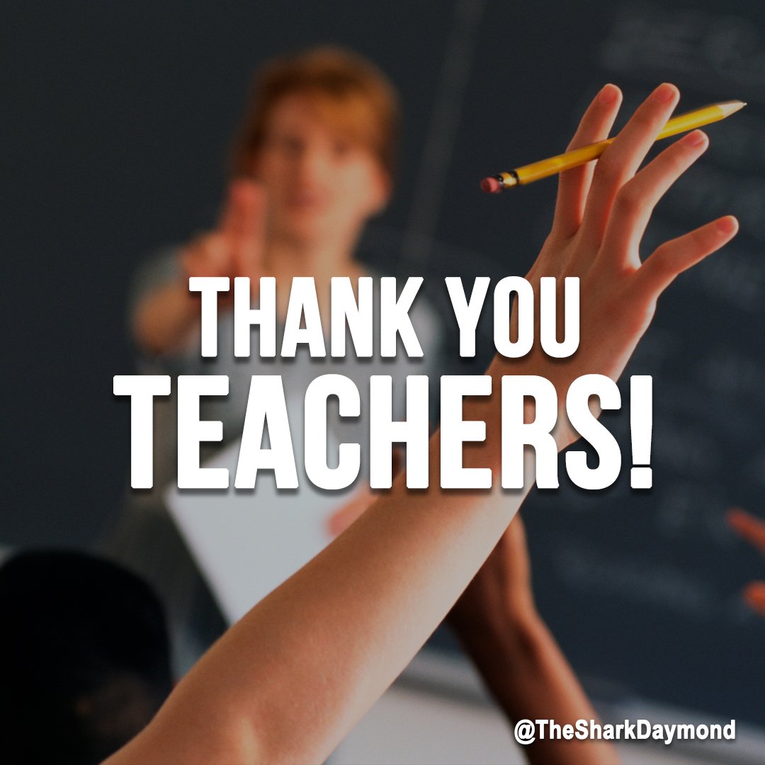Thank you teachers! Name a teacher that has influenced your life. #TeacherAppreciationDay
