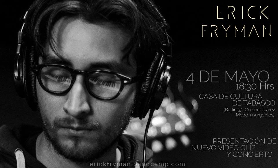 #FelizMartes mañana en @representacionD a las 18:30 hrs!!!! concierto y presentación de video!! #ErickFryman