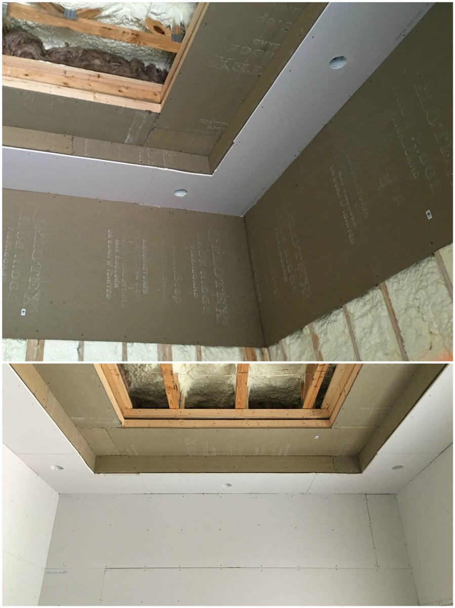 BuildwithABG's tweet photo. We insulate our Cinema Rooms at Villa Marina Model Home #AlphaBuildersGroup #Alpha #Drywall https://t.co/YB3wtZjxnq