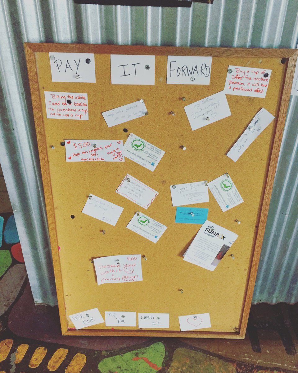 #payitforward sign at <a href="/DublinRoasters/">Dublin Roasters</a> Have you ever paid for someone? #FrederickMD