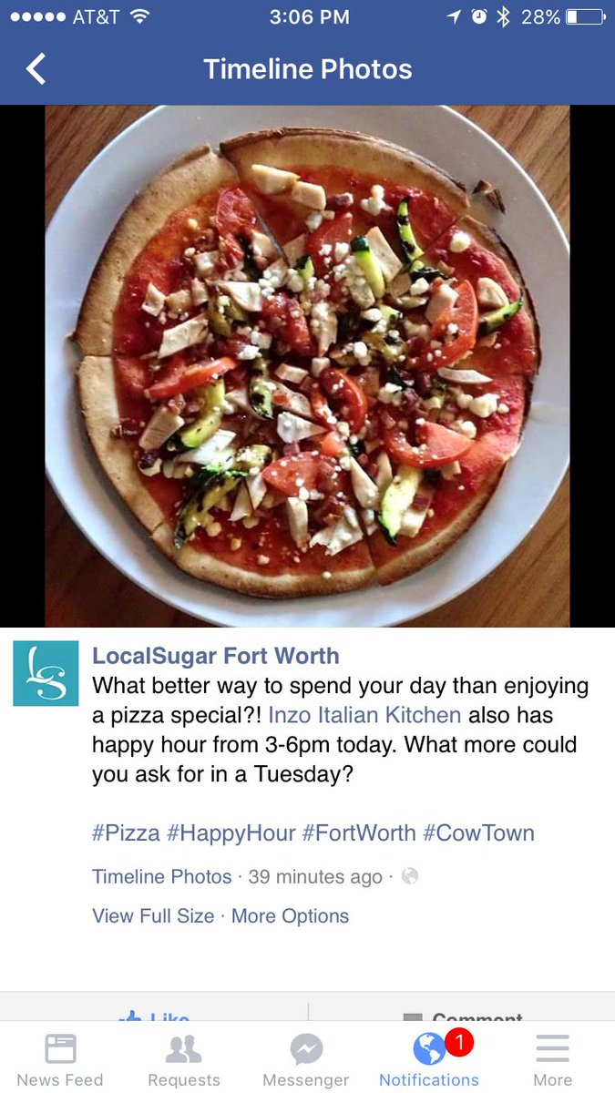 InzoItalian's tweet photo. Local sugar featured us today, and for good reason! We have our pizzas on special today! Come check us out! https://t.co/tTSLXaxwfE