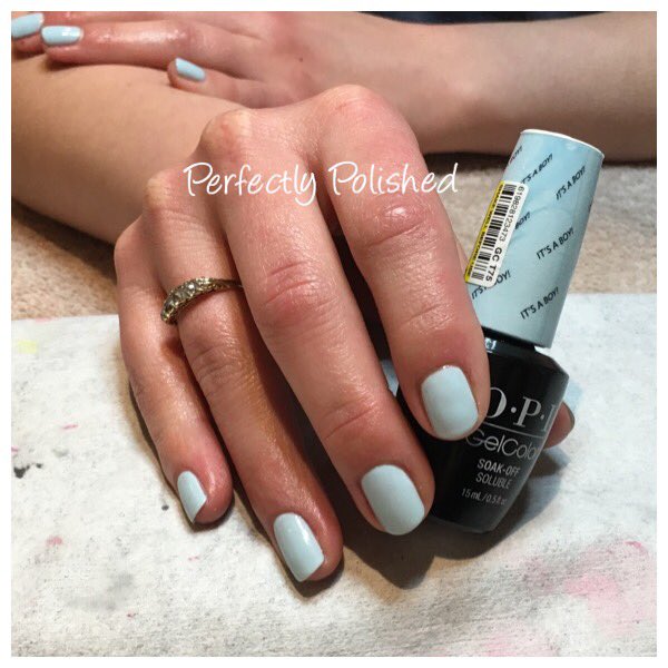 polished_byeve's tweet photo. It's a boy! @OPINAILSUK #gelcolor #gels #nails #hethersett #norwich #softshades #opi # https://t.co/OqlKiEKcZI