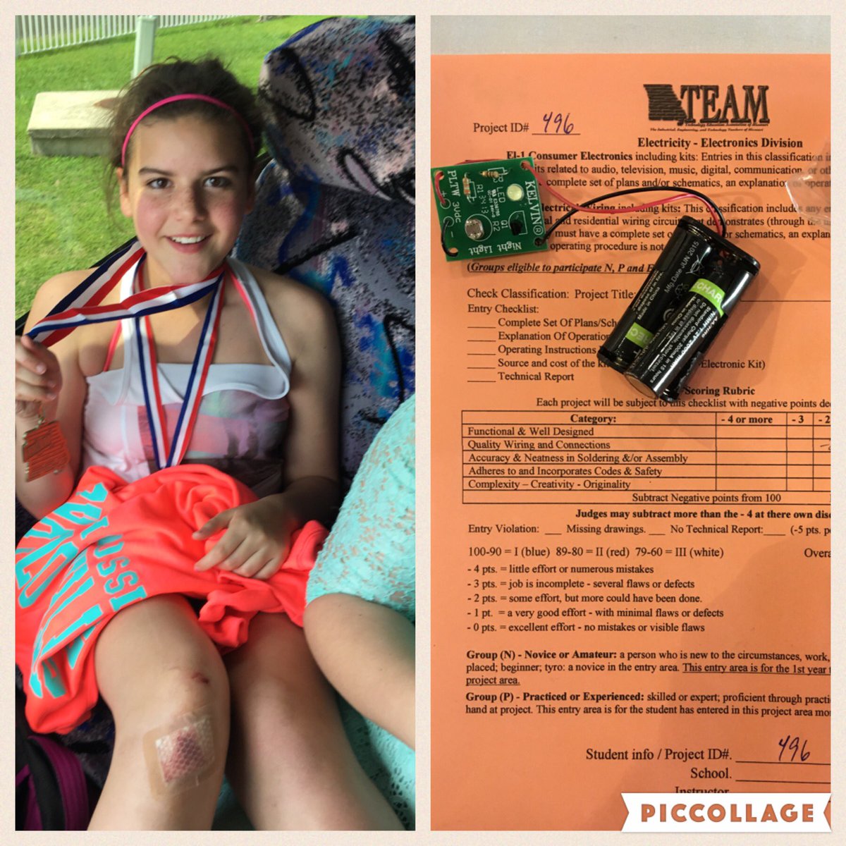 danielmccamy's tweet photo. Presley Taylor state winner for electronics soldering kit #Injuredbutokay #Pltw #SJSD #bodeshare #sjsdproud @PLTW_MO https://t.co/YKwck32Ibq
