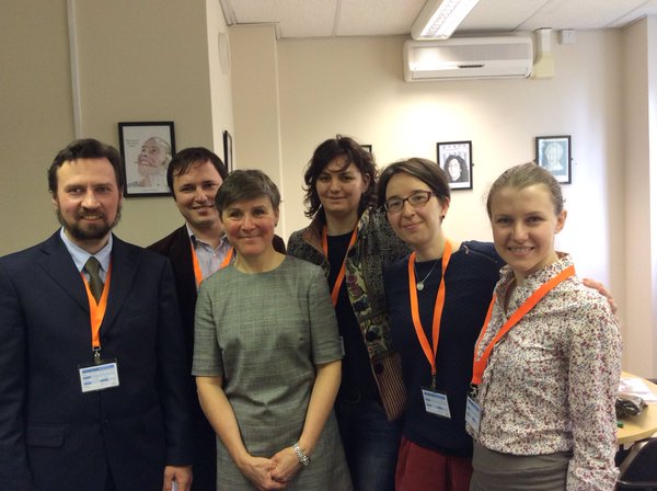 Members from England and Russia working together in Northampton at the <a href="/mndassoc/">MND Association</a> headquarters! #ALSMNDWithoutBorders