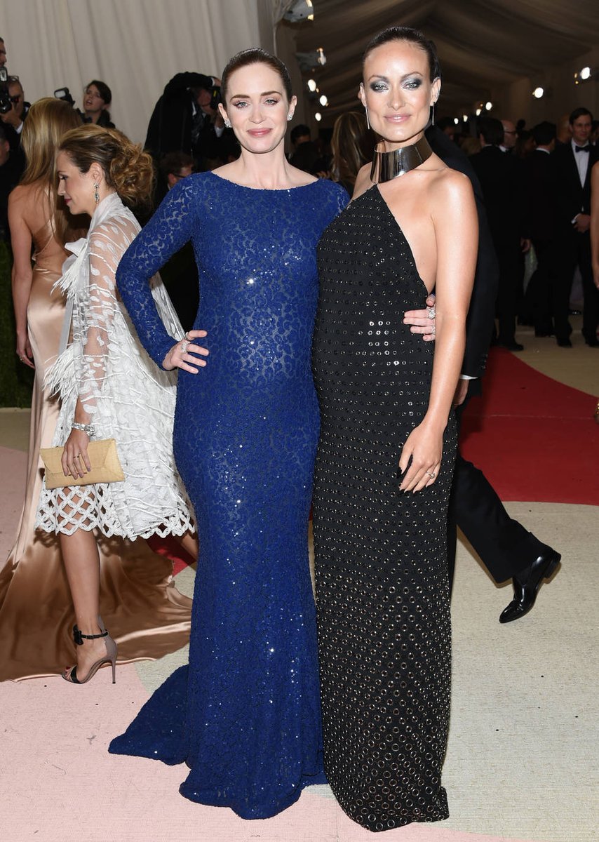 Emily Blunt y Olivia Wilde, hermosas y súper embarazadas en el #MetGala2016