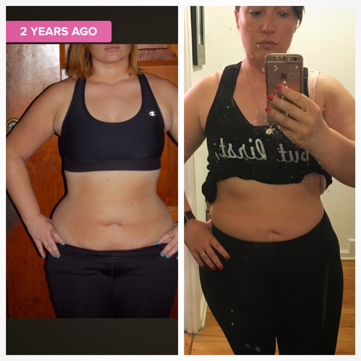 SavvySleever's tweet photo. #TransformationTuesday - fun fact: I'm actually 10 pounds LIGHTER I the before photo! #postbaby #muscles 💪🏻☺️ https://t.co/X7QjIjFOOL
