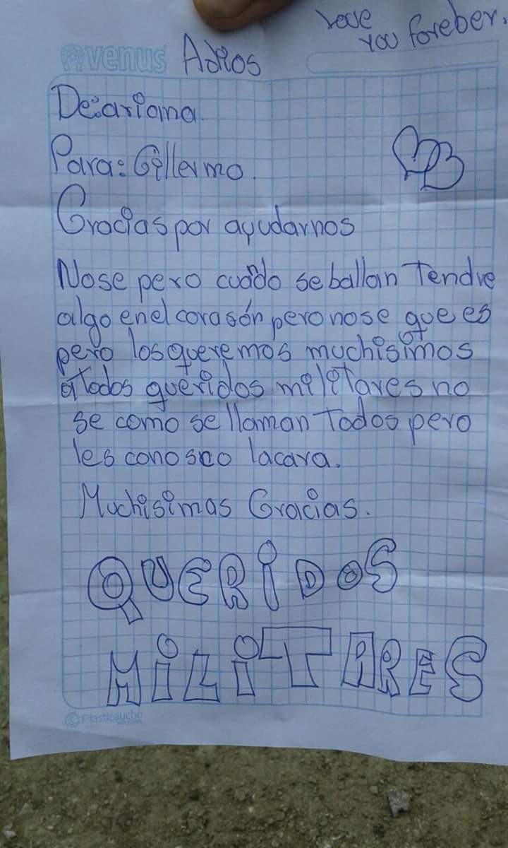 sindyzambranog's tweet photo. Te admiro muchísimo @Hega123 porque cumples tu trabajo con amor y mucha entrega. Gracias a todos nuestros militares! https://t.co/wCVHv1D7gx
