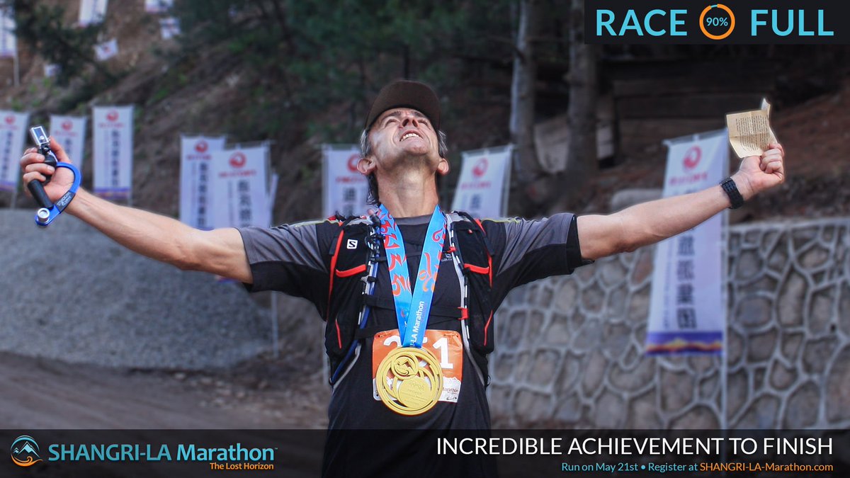 RACE 90% FULL, last chance to register this bucket list race, use code: BUCKETLIST2016 shangri-la-marathon.com/register/
