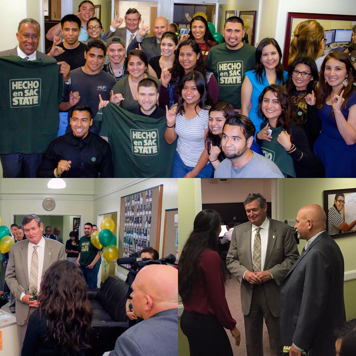 CSU, Chancellor  Timothy P. White &amp; Sac State President Robert S. Nelsen Visiting CAMP at Sac State#HechoEnSacState