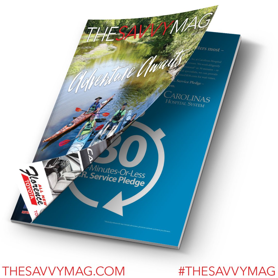 TheSavvyMag's tweet photo. TheSavyMag May Issue - View Online: https://t.co/V6v5rbkcs0
#savvymag #florence #peedee #biztips #advertising https://t.co/idqkKjMt5o