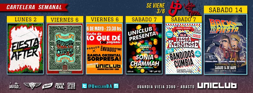 UniclubBA's tweet photo. Se viene #AmaliaFest ! VIE13 #Fiestón con shows en vivo!! @_SinReceta , @NVEnAustralia , @ReinaBohemia , @Terrapio https://t.co/NrV7HJbc54