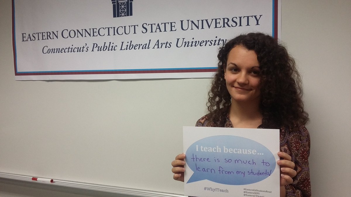 Kihbvi's tweet photo. @EasternnCTStateU
#WhyITeach https://t.co/58FZE7LpUd