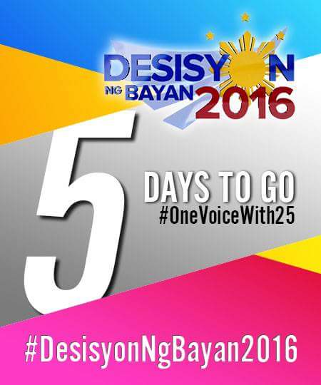 GraceGaJicky's tweet photo. five days to go
#OneVoiceWith25 https://t.co/o9663xwqTG