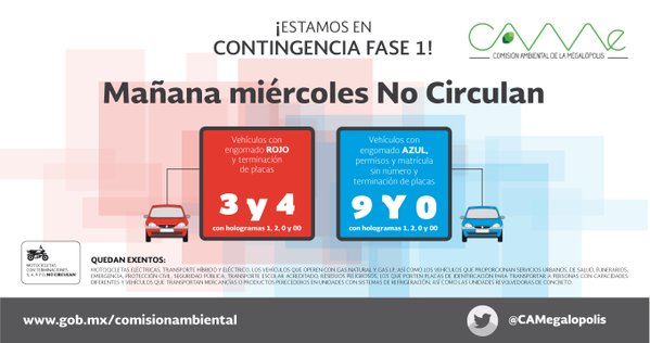 MenEx_MX's tweet photo. @CAMegalopolis confirma; se mantiene Fase 1 por #contingenciaambiental
Soluciona tus necesidades de envíos @MenEx_MX https://t.co/gLF0jlFdBq