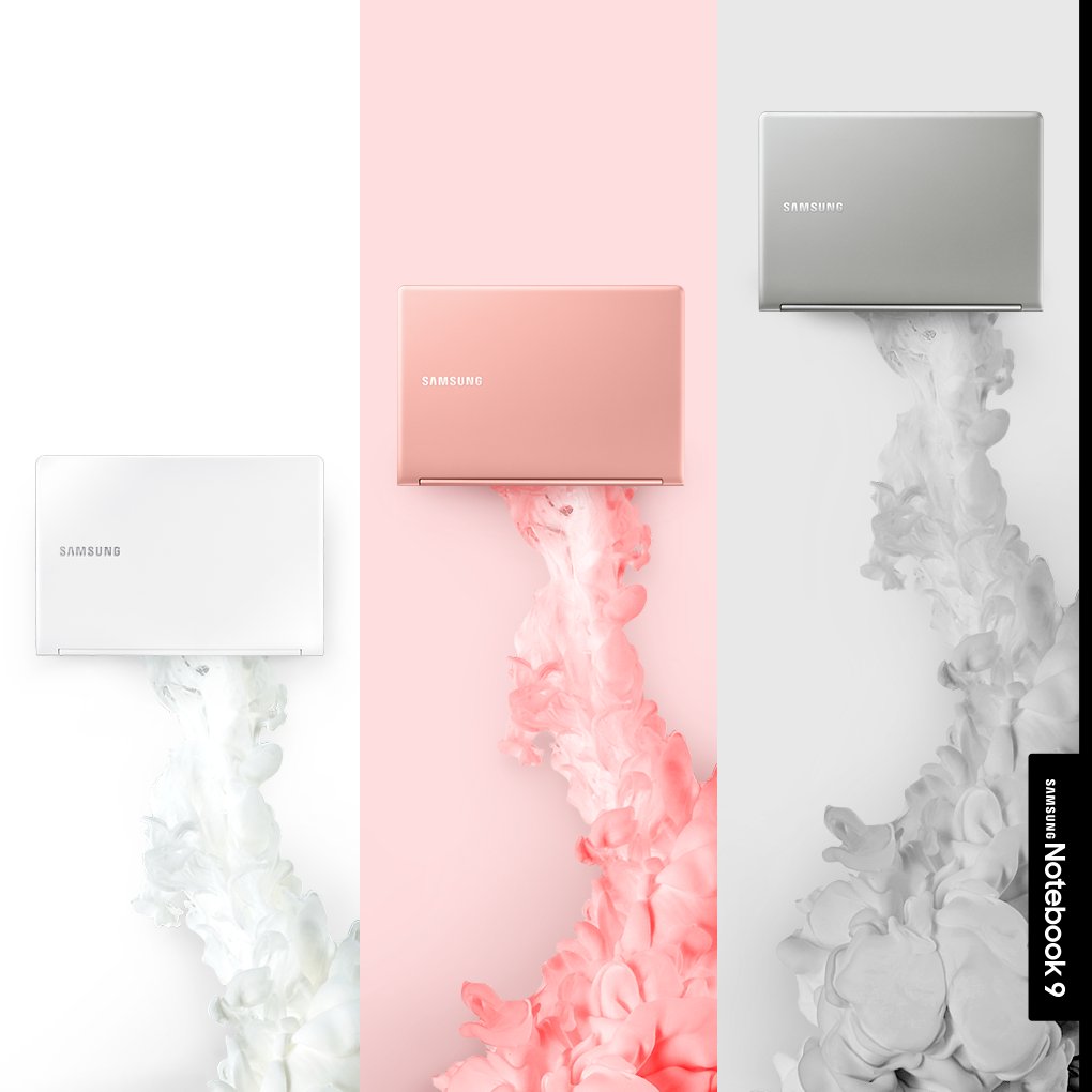 SamsungNotebook's tweet photo. #ironsilver, #modernpink, #mineralwhite – shades for our #SamsungNotebook9. What’s your favorite #notebook color? https://t.co/oR6ethip1q