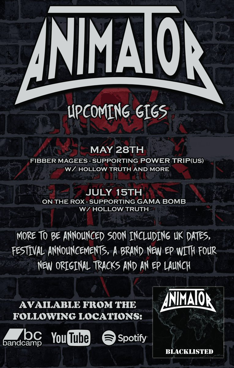 Upcoming Gigs with <a href="/powertriptx/">POWER TRIP</a>, @gamabombspeaks and <a href="/HollowTruthHC/">Hollow Truth</a>! Check em out! More coming soon! #Thrash