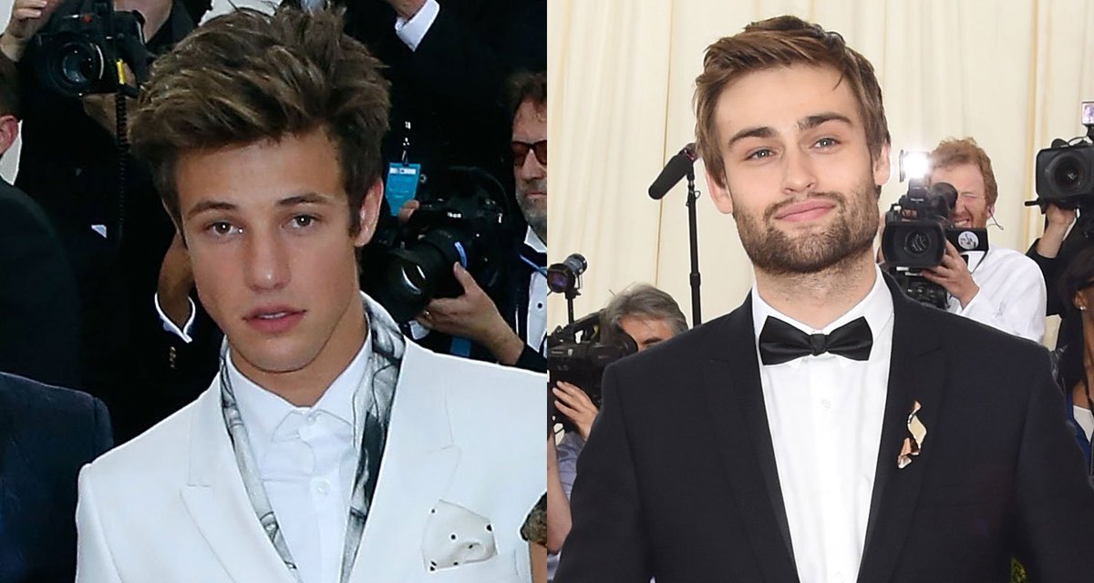 .<a href="/camerondallas/">Cameron Dallas</a> &amp; @DouglasBooth cleaned up nicely in <a href="/Topman/">TOPMAN</a> at the #MetGala! jus.tj/188d