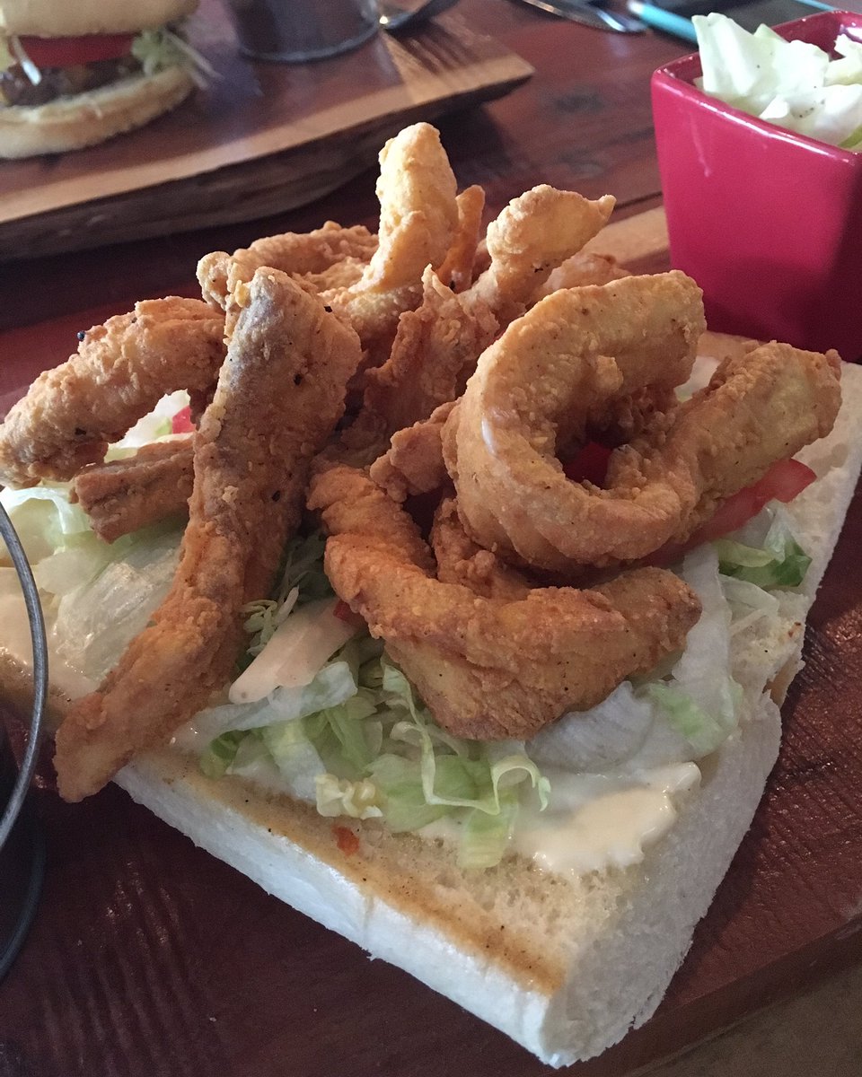 139856Christina's tweet photo. Pile of redfish? Count us in! Fun lunch at @GouterBR today. https://t.co/aj6YAv5Ilh