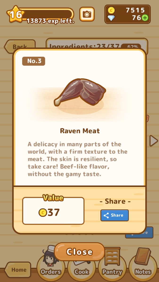 Freely_Thought's tweet photo. I just got Raven Meat! 
Hunt and Cook YOUR way to success! 
#HuntCookGame https://t.co/VwX65LDpsR https://t.co/p7DKTKSnct
