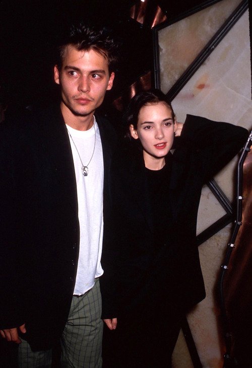 Johnny Depp and Winona Ryder, 1990