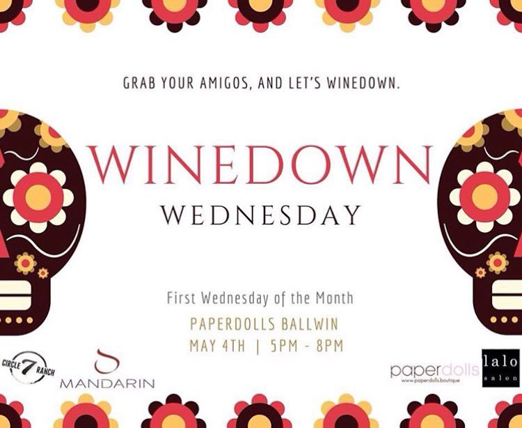 MandarinLounge's tweet photo. Nothing to wine about here :) join us and Paper Dolls tomorrow for Wine Down Wednesday in Ballwin 🍷 https://t.co/POJvuA1FjK