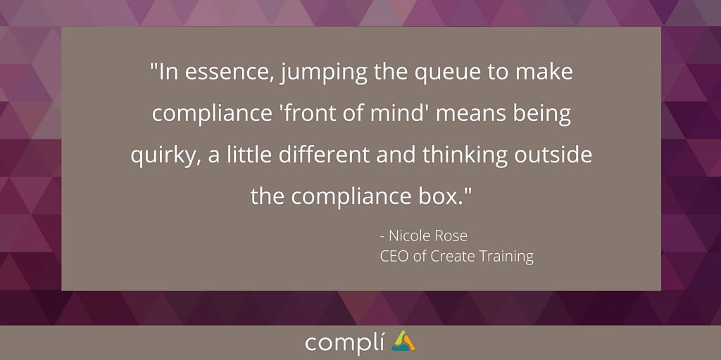 Createtraining2's tweet photo. Use the Power of 3: to spark their interest for more #compliance via @createtraining2 https://t.co/EQRfmUiYeK https://t.co/8rKtim7L8R