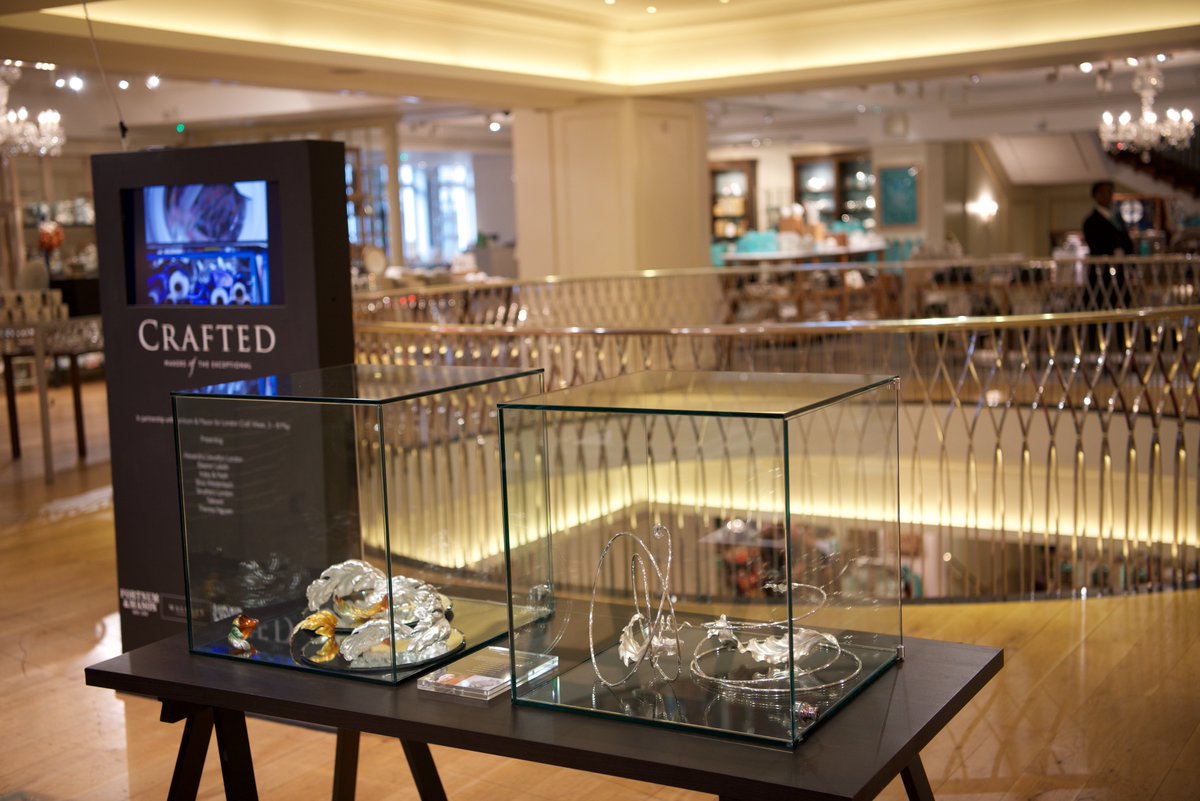 guildtripper's tweet photo. London Craft Week. Marvellous display of craftsmanship - Crafted at Fortnum &amp; Mason. @tallowin @WalpoleUK #LCW2016 https://t.co/9CUumtvK9m