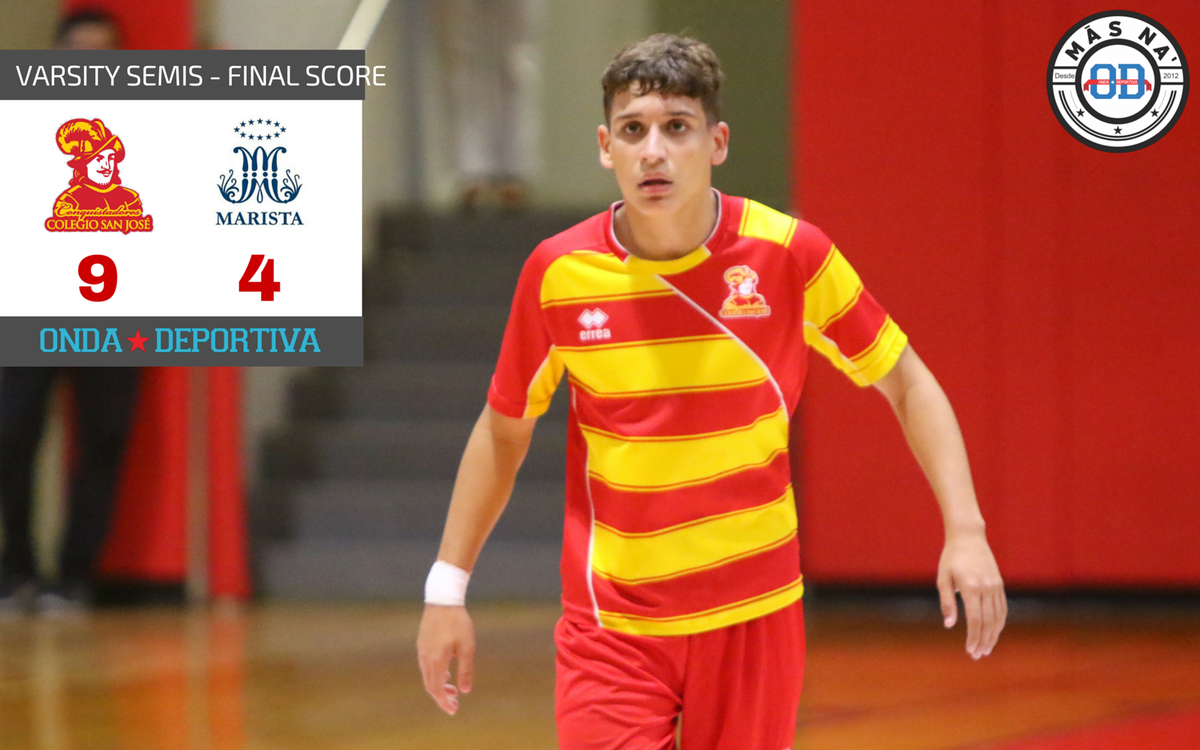 LaOndaDeportiva's tweet photo. #Futsal¡San José está en la final al vencer 9-4 a Marista! San José vs Cupeyville por el título el jueves @ Wesleyan https://t.co/tV7t0BbUaO