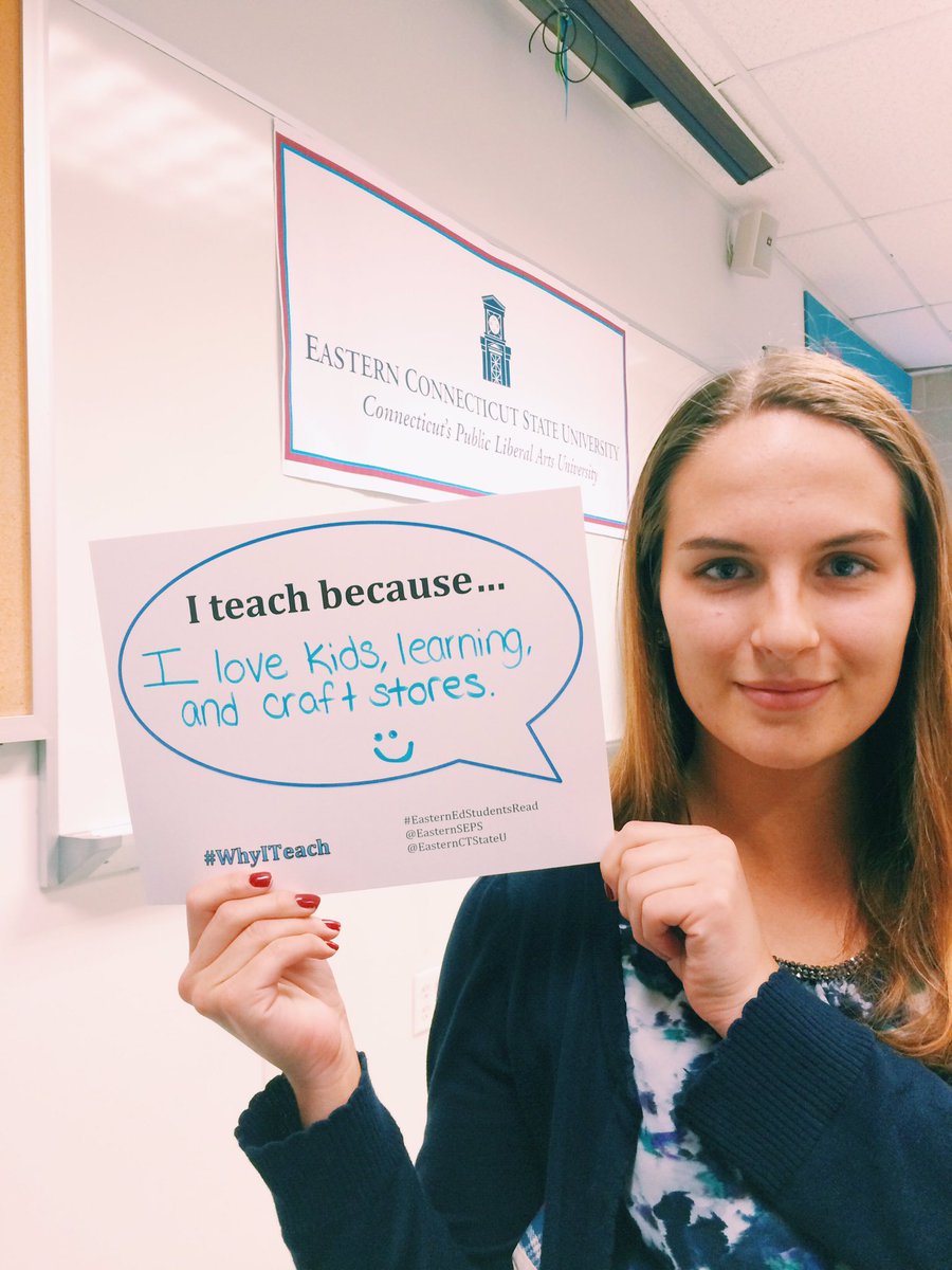 ashlynmhartc's tweet photo. Appreciate your educators! #TeacherAppreciationDay #easternedstudentsread
#whyiteach @EasternCTStateU https://t.co/CE3pnEvQ6F