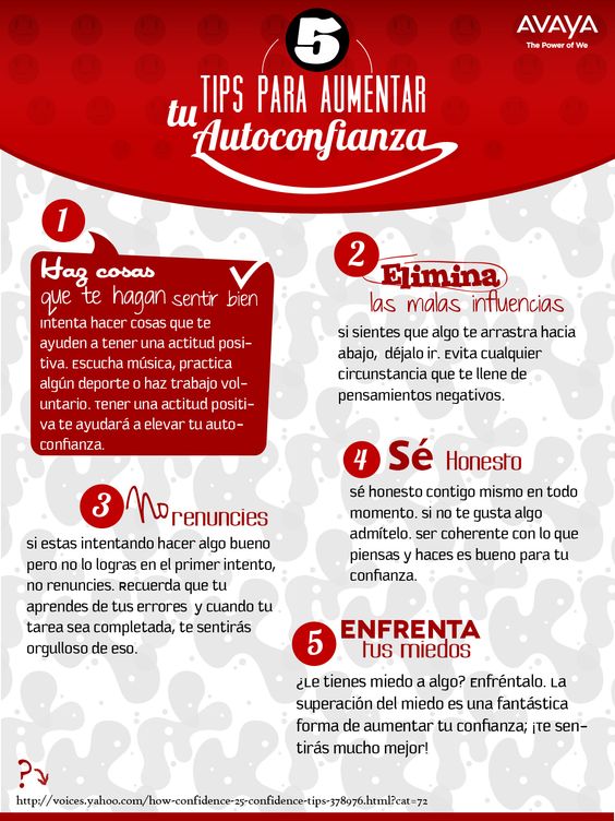 PsicoEmocional's tweet photo. 5 Tips para aumentar la autoconfianza... https://t.co/O8haolRnRK