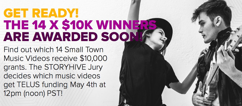 PublicRcrds's tweet image. Are you excited? @STORYHIVE will announce the recipients of their new $10k Music Video Grants TOMORROW! #STMV
