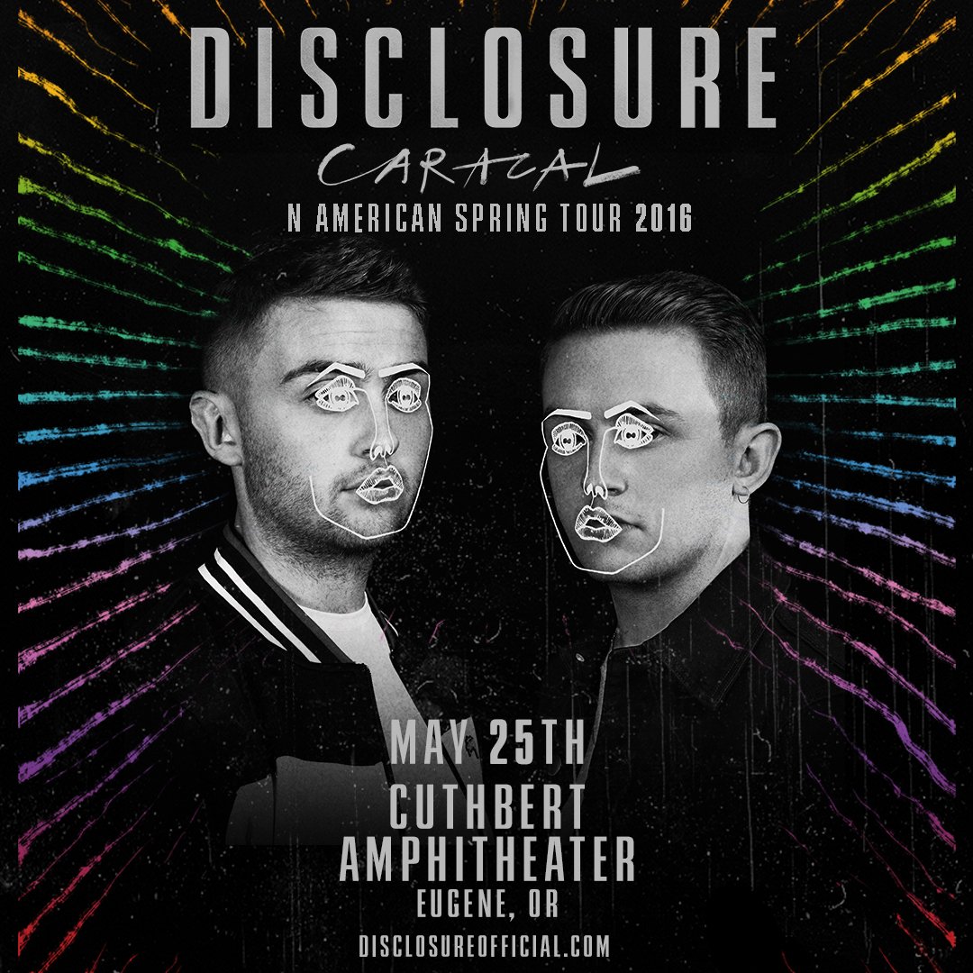 TheUntz's tweet photo. .@disclosure is at #CuthbertAmphitheater in Eugene, OR on May 25th!
Get yer tickets! https://t.co/W9zqUauipm<== https://t.co/moJkOc0oos