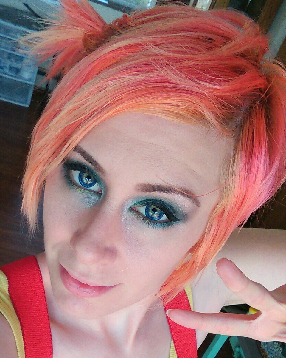 AFK_Cosmetics's tweet photo. Used my upcoming #Pokemon Badge Collection to do a Misty look <3  
 #cosplay #iwanttobetheverybest https://t.co/SvDbAgeWAS