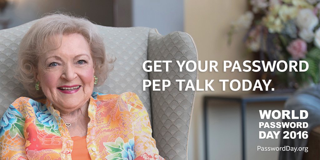 jsevison's tweet photo. .@BettyMWhite knows what’s up. Time to level up your passwords with MFA. https://t.co/KUrJLBxneP https://t.co/8uh5w4gJFu #passwordday #promo