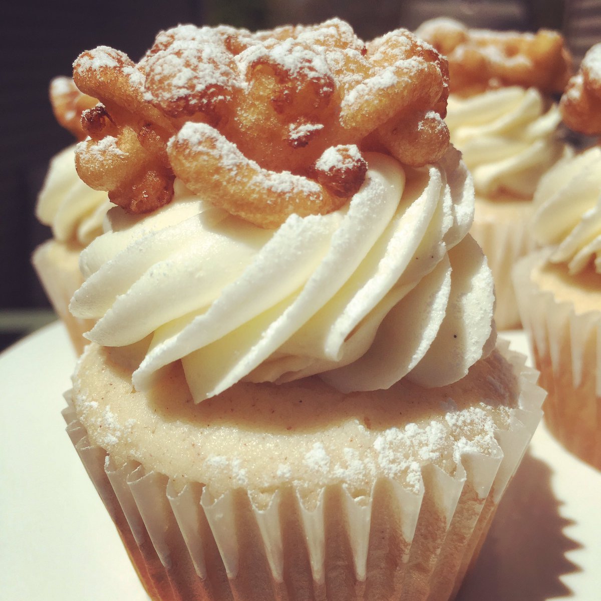Funnel Cake cupcakes #cupcakes