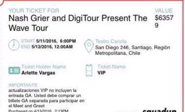 companygrierr's tweet photo. @Nashgrier see you in 8 days!π¨π±β€οΈ #TheWave #YoTengoWaveVIP https://t.co/XlzyL7KGLc