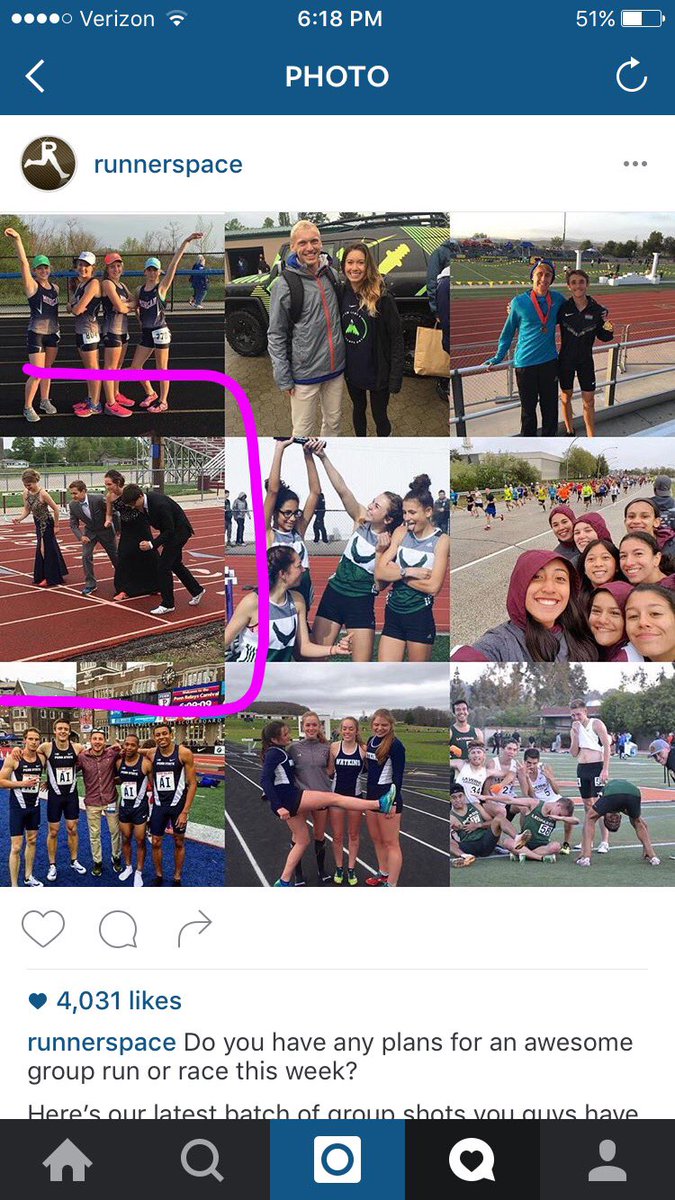 ccrunninggirl's tweet photo. YA GIRL MADE IT ON RUNNERSPACE https://t.co/Hirtp5QkH8