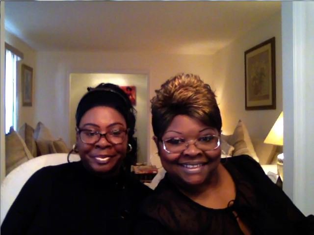 DiamondandSilk's tweet photo. Congratulations to @realDonaldTrump on his win in Indiana.  @DiamondandSilk are Tickled. Wow, history is being made! https://t.co/8YSdNqBP81