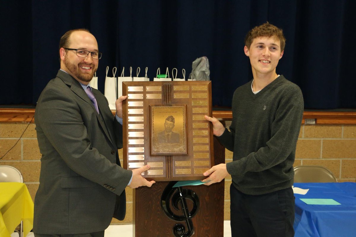 HtrsTruths's tweet photo. Congrats Kaleb Knudson. Honored with the Dr CB Arnot Outstanding Band Member Award. #titanpride https://t.co/KyJ1YppKp7