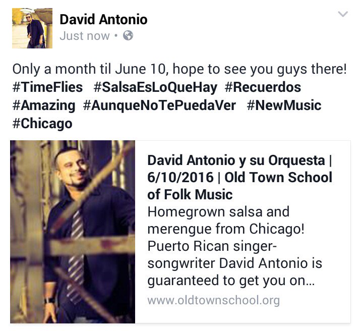 DavidAntonio1's tweet photo. #ChicagoPerformance #SalsaEsLoQueHay #NewMusic Ticket Info Link: https://t.co/EHfliFFhni https://t.co/3N0b9WEfL9