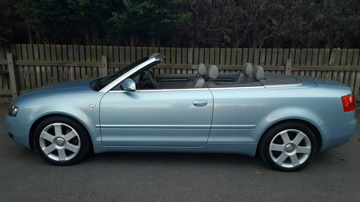 RussLandon's tweet photo. **NOW SOLD**. A4 1.8T Sport Cabriolet, Manual, Absolutely Stunning throughout Service History, Grey Leather, £3850 https://t.co/FGjjBdqKcx