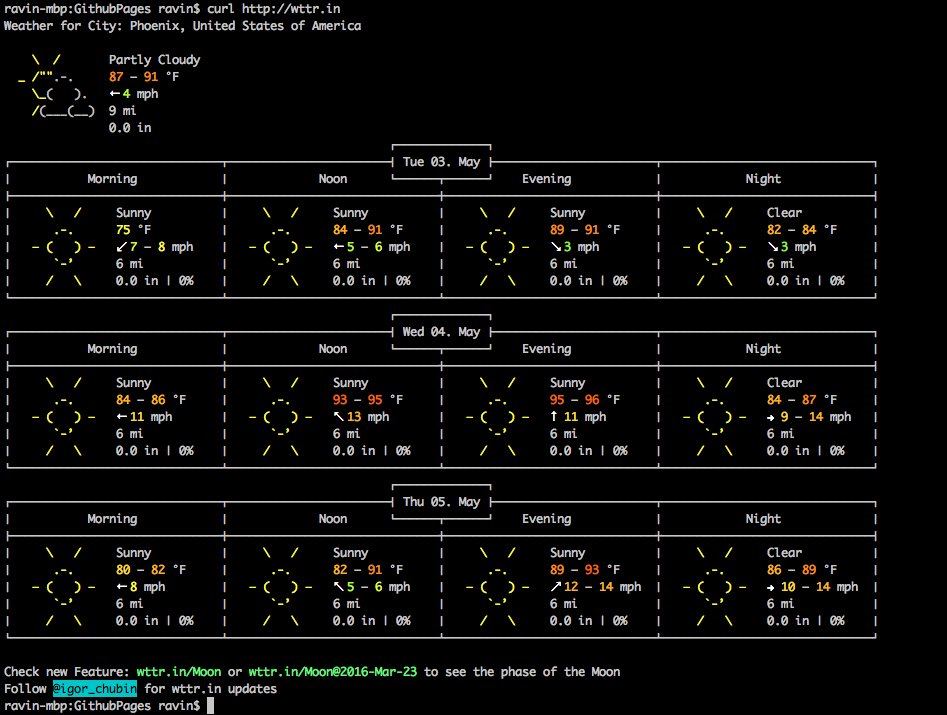 Want to check the weather and don't want to exit the terminal?