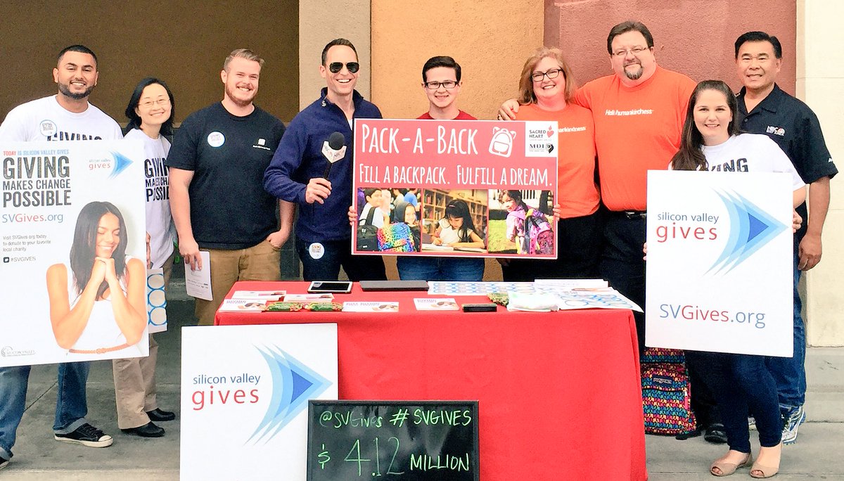 JeffRanieri's tweet image. Party getting started!  We're gearing up to go live @nbcbayarea 5 helping to raise funds #SVGives2016 @SVGives