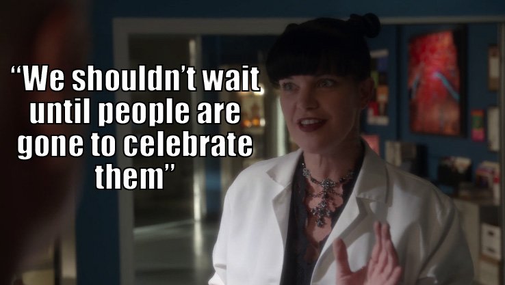 Join Abby’s #LivingRocks movement. Tweet some <3 2ur friends fam &amp; coworkers bit.ly/1YSdwSX #NCIS <a href="/PauleyP/">Pauley Perrette</a>