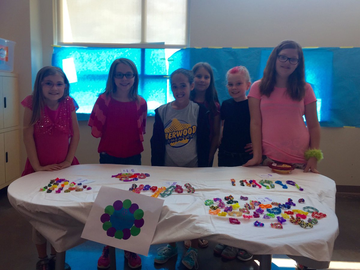 Student businesses ready to open.