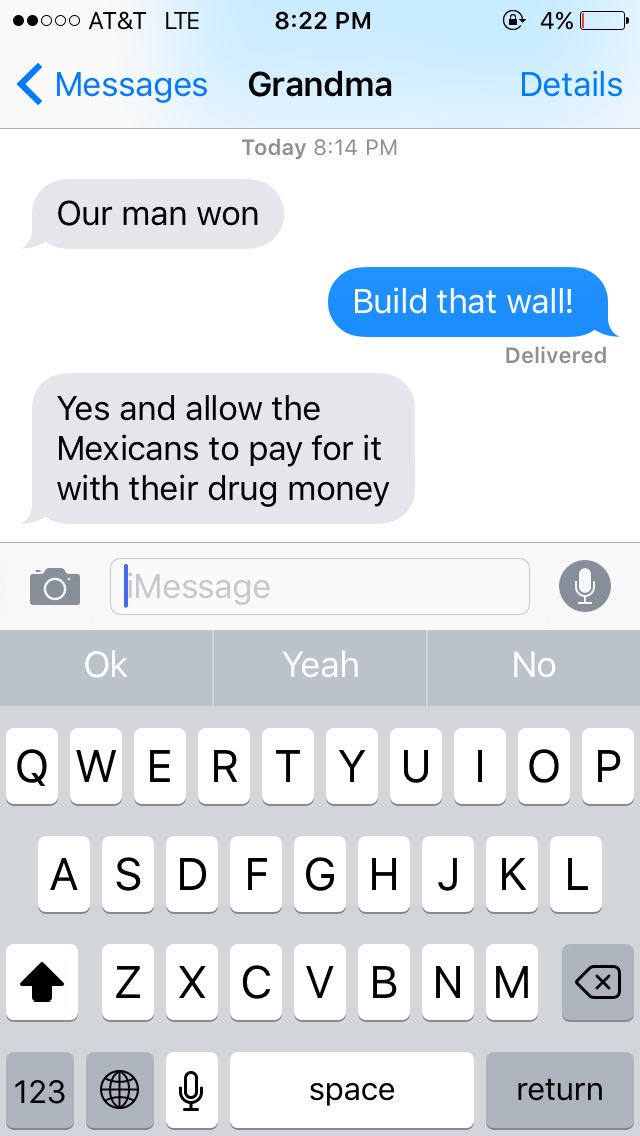 sam_slocum16's tweet photo. I hear ya grandma https://t.co/NIwMBA7rhJ